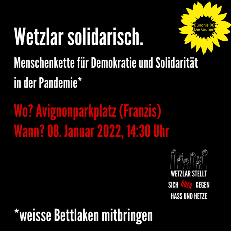 Wetzlar stellt sich quer gegen Hass und Hetze – Demonstration von „Widerspruch“