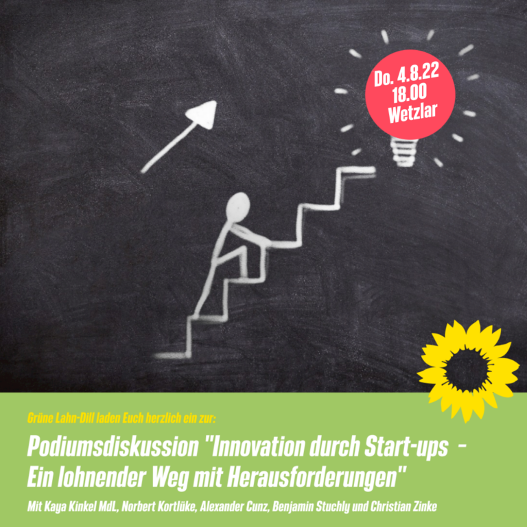 Podiumsdiskussion „Innovation durch Start-ups – Ein lohnender Weg mit Herausforderungen“