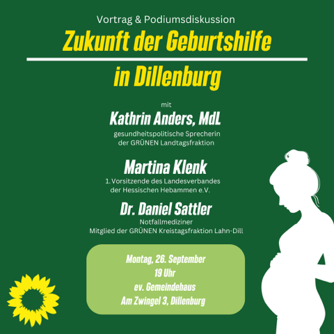 Einladung zum Themenabend: „Zukunft der Geburtshilfe in Dillenburg“