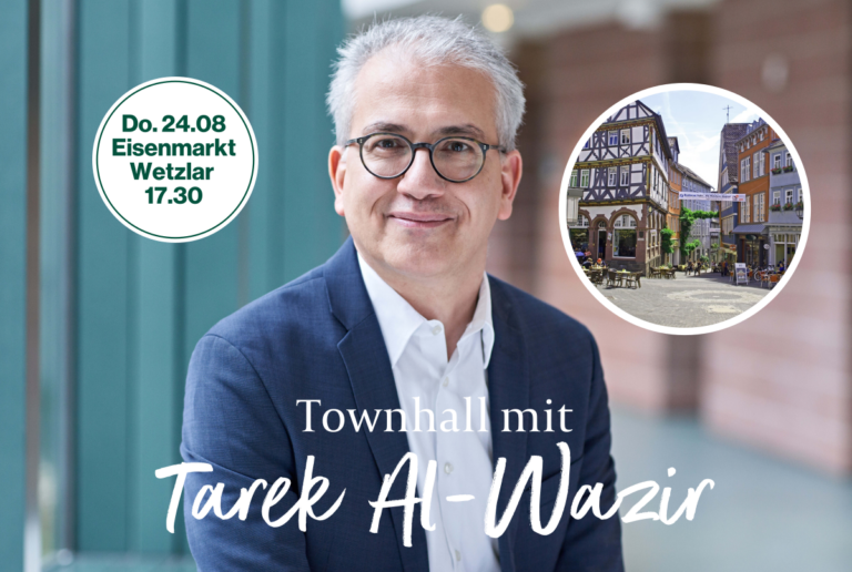 Town-Hall-Veranstaltung mit Tarek Al-Wazir MdL