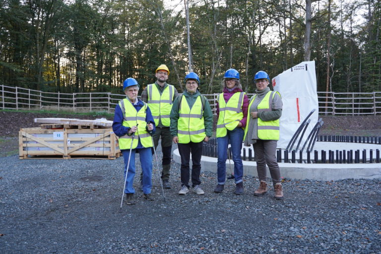 Baustellen-Besuch des neuen Windparks bei Wetzlar-Blasbach